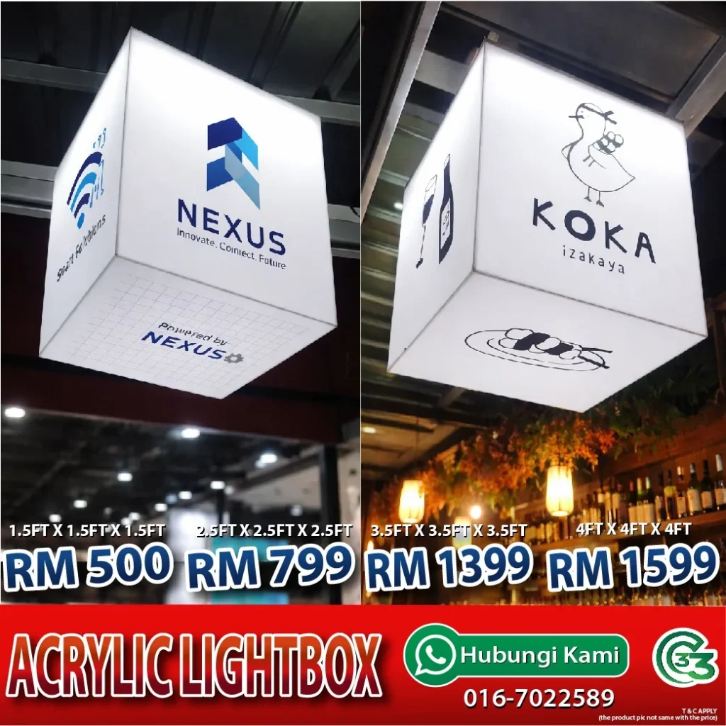 Acrylic Lightbox Promotion Cmedia33